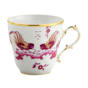 Ginori Oro Di Doccia Magenta Coffee Cup - 4.5 oz.